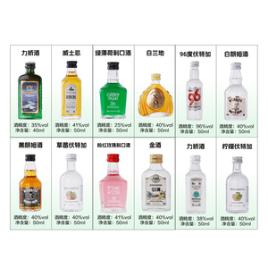 Vente en gros de mini spiritueux de 50 ml directement de l'usine |   Approvisionnement en gros de <span class=keywords><strong>vodka</strong></span>/whisky/cognac/liqueur pour bars et commerces de détail - Product Image 1