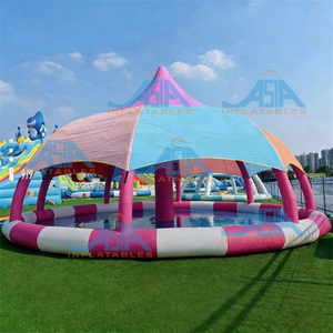 Grande <span class=keywords><strong>piscine</strong></span> gonflable de jardin extérieure pour adultes, enfants et familles, en PVC plastique, avec <span class=keywords><strong>couverture</strong></span> de tente - Product Image 6