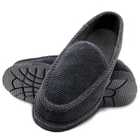 Chaussons mocassins personnalisés pour hommes en mousse à mémoire de forme, confortables, respirants, en coton tricoté et tissu éponge, pour intérieur et extérieur