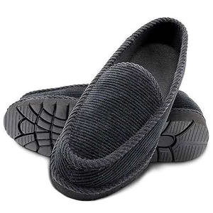 Pantofole Mocassino Personalizzate da <span class=keywords><strong>Uomo</strong></span> in <span class=keywords><strong>Memory</strong></span> <span class=keywords><strong>Foam</strong></span> Traspiranti in Cotone Lavorato a Maglia per Interni ed Esterni - Product Image 1