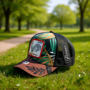 Cappello Trucker Barnie 58-63Cm, Rete Traspirante, Unisex, Casual, con Ricamo sul Pannello Frontale, Cappello Estivo per Adulti - Product Image 2