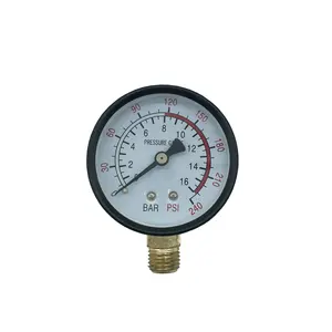 SeaSummer Good Quality Air Compressors Spare Parts 60 Iron Shell electrophoresis Pressure Gauge Compressed Air