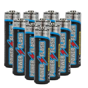 Factory Supplier Lr6 Aa 1.5V Primary Dry Cell Batterie Alcaline Am3 Alkaline Battery For Led Flash Light