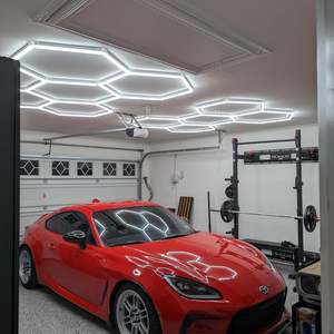 Hanyin thương mại RGB lưới lục giác <span class=keywords><strong>LED</strong></span> Đèn tổ ong cho xe chi tiết hội thảo cửa hàng cắt tóc và RGB hình lục giác nguồn ánh sáng - Product Image 6