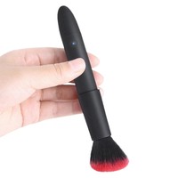 Vibrateur portable en forme de pinceau de maquillage pour la masturbation féminine, jouet sexuel pour adultes, stimulateur clitoridien et du point G, masseur pour le plaisir