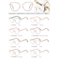 MS 93530 Lunettes optiques œil de chat pour femmes Lunettes de protection contre les radiations Lunettes de lecture à la mode Meilleures ventes Blocage de la lumière bleue