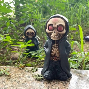 Poupées squelettes d'Halloween, roi et reine des fantômes, artisanat en résine, décorations d'intérieur - Product Image 2