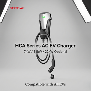 Safe GoodWe HCA EV Charger 11kW 22kW Type 2 GBT with SPD <b>Level</b> 2 & Remote Shutdown Smart AC Charging Pile for Community - Product Image 3