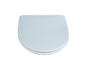 Asiento de Inodoro Ultra Delgado en Forma de D, Color Blanco, con Bisagras de Cierre Lento y Función de Liberación Rápida para un Mantenimiento del Baño sin Interrupciones - Product Image 4