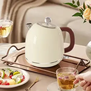 European Standard Plug Kitchenware Coffee Machine Stainless Steel Retro Dome Teapot Boiling Water Kettle Electric Kettle