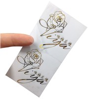 Étiquettes autocollantes transparentes personnalisées imperméables pour emballages cosmétiques privés, vinyle transparent, parfum, soins de la peau, dentifrice, shampoing