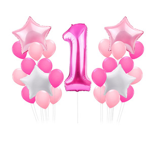 Décoration pour le 1er anniversaire d'une petite <span class=keywords><strong>fille</strong></span>, ballon pour le 1er anniversaire de <span class=keywords><strong>bébé</strong></span>, décoration de fête d'anniversaire pour <span class=keywords><strong>bébé</strong></span>, fournisseur de cadeaux pour enfants - Product Image 5