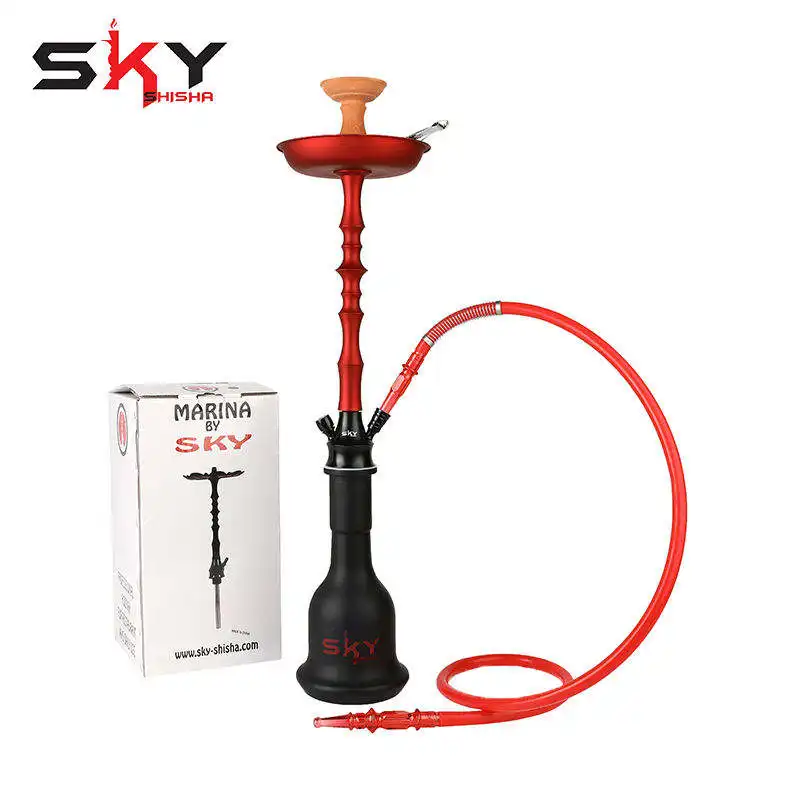 Grosir kustom Logo Aluminium Aloi merokok Shisha Hookah 2023 desain baru Hookah Shisha