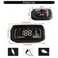 Rakitan Instrumen Elektrik MrGauge dengan Layar Speedometer Cerdas LED Resolusi Tinggi dan Akselerator untuk Sepeda Listrik