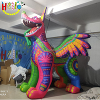 Mascota Inflable de Año Nuevo Chino, Dragón Inflable, Perro Inflable con Alas
