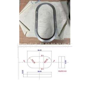 Portes et fenêtres marines en alliage d'aluminium sur mesure, équipement de yacht avec pièces et accessoires de traitement par dessin - Product Image 3