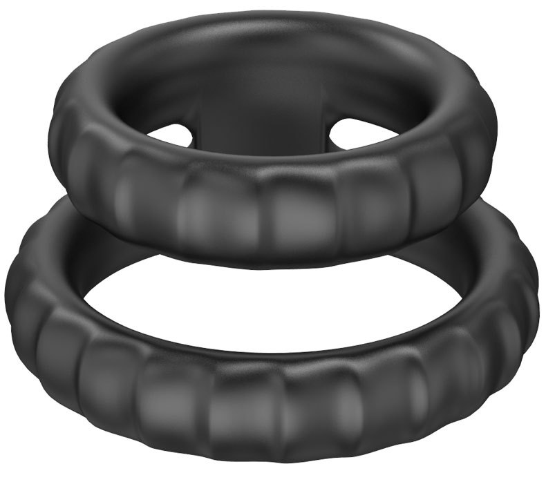 Soft Silicone Cock Ring Doppelringe für Männer