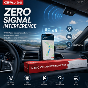 Film <span class=keywords><strong>solaire</strong></span> électrique pour fenêtre en céramique nano résistant à la chaleur Ultra HD 1,52*30M <span class=keywords><strong>Protection</strong></span> de la vie privée 99%UVR Film teinté au carbone pour voiture - Product Image 5
