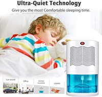 Déshumidificateur compact et silencieux avec réservoir d'eau de 2000 ml, mini déshumidificateur électrique portable pour la maison
