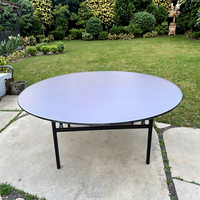 Ventes chaudes, prix bas, table ronde pliante moderne pour 10 personnes