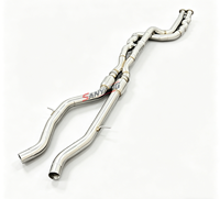 Tuyau intermédiaire à longueur égale en acier inoxydable 304 pour échappement BMW M2C/M3/M4 F80 F82 F83 F8X S55 3.0T 2014-2019, son parfait, personnalisé