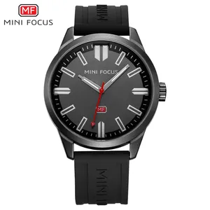 迷你焦点 MF0054G 户外运动石英手表硅胶表带简约设计防水新款奢华男士手表与盒子