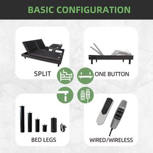 Cama Inteligente Plegable de Gravedad Cero, Base de Cama Ajustable Tamaño Queen Dividida - Product Image 6