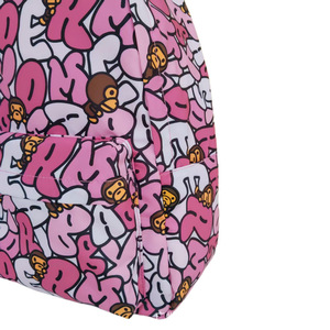 <span class=keywords><strong>Sac</strong></span> à <span class=keywords><strong>dos</strong></span> <span class=keywords><strong>BAPE</strong></span> en polyester ultra-léger avec motif singe de dessin animé et lettres, pour étudiants et couples - Unisexe, décontracté, élégant et tendance pour l'école - Product Image 4