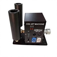 Machine à jet de CO2 à double tête, contrôle électronique DMX, pulvérisateur d'effets spéciaux pour scène en métal, AC 110V-220V