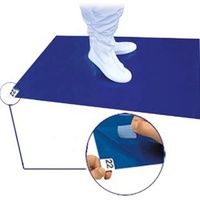Tapis adhésifs antibactériens jetables LEENOL, adhérence à 99,9 %, surface mate, matériau PE, contrôle de la poussière pour sols de salles blanches et électronique