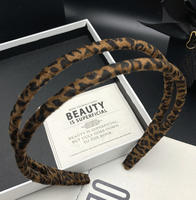 Französisches Leoparden-Haarband für Damen, Neues Einfaches Schmales Haarband, Haarschmuck zum Waschen der Haare, Stirnband für Abschlussfeier, Hochzeit, Schulanfang