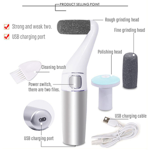 电动足部去角质器足部修甲器去角质研磨器 2 档速度 IPX4 防水 <span class=keywords><strong>7</strong></span> 个功能符合人体工程学 - Product Image 6