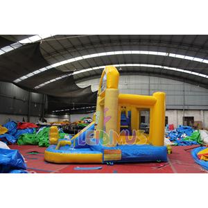 人気のインフレータブルバウンサー水鉄砲漫画弾む城プール子供のためのインフレータブル城スライドジャンプ城夏のデザイン - Product Image 5