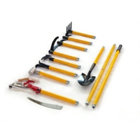Fournitures de lutte contre l'incendie, ensemble d'outils multifonctionnels avec crochets pour extincteurs, protection incendie en caoutchouc et acier inoxydable