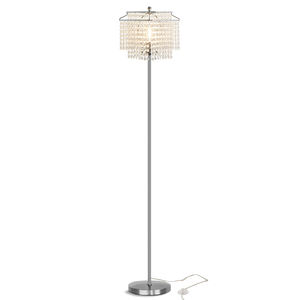 Lampada da terra a LED in <span class=keywords><strong>cristallo</strong></span> oro 64 "alta Design moderno E26 Touch Control <span class=keywords><strong>paralume</strong></span> a doppio strato - Product Image 1