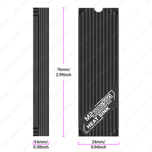 مصنع JEYI <span class=keywords><strong>M</strong></span>.2 NVMe SSD مبرد ثنائي الجانب من الألومنيوم وسادة تبريد و PS5/PC 10 ℃ قطرة - Product Image 4