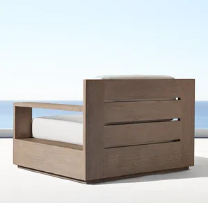 Sassanid extérieur OEM patio jardin ensembles hôtel station balnéaire bord de la piscine Marbella teck chaise pivotante moderne luxe mobilier d'extérieur - Product Image 4