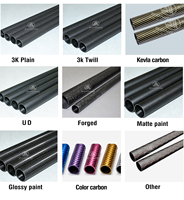 Tube en fibre de carbone sur mesure, tube en fibre de carbone de 30 mm, tube en fibre de carbone de 40 mm, 50 mm, 1000 mm, 2000 mm, tubes en carbone longs