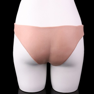 FAAK Strap-On <b>Dildo</b> Penis Pants Realistic Soft Silicone Panties Solid Hollow <b>Dildo</b> for Men Woman Adults Sex Toys Masturbator - Product Image 3