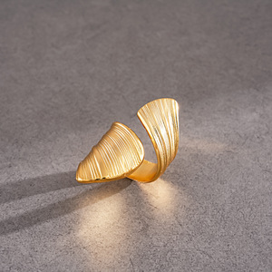 Geometric Gold Plated Cocktail <b>Ring</b> For Women Modern <b>Statement</b> Jewelry Party Fashion <b>Rings</b> - Product Image 4