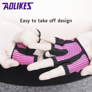 Aolikes # C-111 spor Fitness parmak koruyucu destek basketbol spor sarar parmak eldiven yarım parmak eldiven dört parmak eldiven - Product Image 3