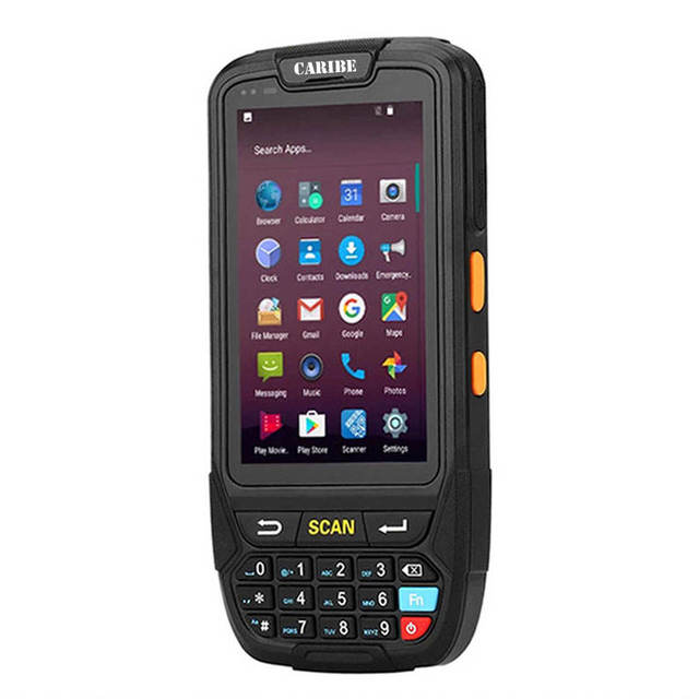 Caribe PL-40L Rugged Android PDA with Touch Screen Supports 1D Laser and 2D Barcode Scanner in Stock