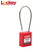 Câble en acier de 175 mm de longueur avec cadenas de sécurité à anse KA KD