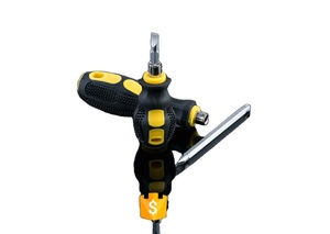 Tournevis Phillips à fente droite, outils à main en forme de corne de lotus, tournevis à tête droite à fente amovible magnétique multi-cannelure - Product Image 3