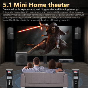 Mini <span class=keywords><strong>5.1</strong></span> rạp hát tại nhà hệ thống âm thanh 3D Surround USB/TB/sợi/đồng trục <span class=keywords><strong>5.1</strong></span> khuếch đại Surround kết hợp hệ thống loa vệ tinh - Product Image 3