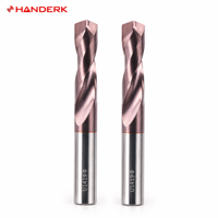 Forets en carbure monobloc de haute qualité HANDERK HRC65, foret hélicoïdal avec revêtement AlTiN, haute précision, modèle TBZ65 pour machine-outil CNC