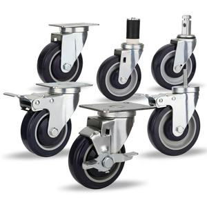 ล้อเลื่อนอเนกประสงค์แบบมีเบรก ขนาด 5 นิ้ว พร้อมฝาครอบกันฝุ่น สำหรับรถเข็นขนาดกลาง เฟอร์นิเจอร์ และอื่นๆ - Product Image 1