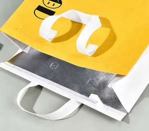 Sac isotherme de livraison réutilisable et écologique en gros, sac à déjeuner surdimensionné, logo personnalisé pour les sacs de courses alimentaires - Product Image 2