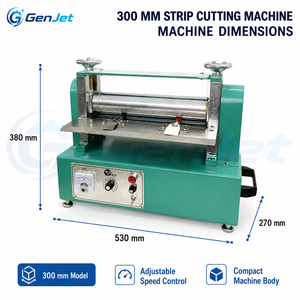 Machine de découpe de bandes GenJet, équipement de refendage électrique, options de taille 150, 300, 500 mm pour la production en atelier de matériaux flexibles - Product Image 5