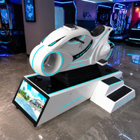 Simulateur de mouvement VR Space Wheel pour usage commercial en intérieur, en fibre de verre et métal, machine d'arcade de course